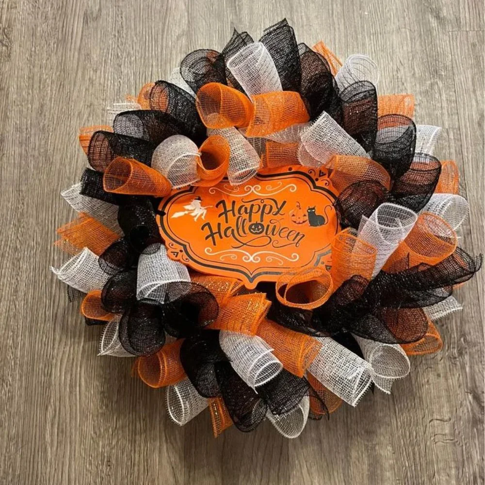 Handmade Wreath! Halloween theme!